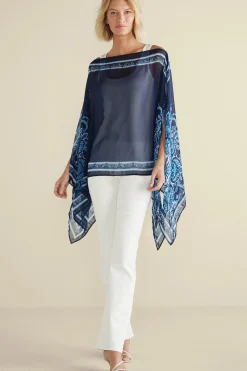 Soft Surroundings Aleta Poncho Topper