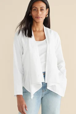 Soft Surroundings Alicante Linen Blend Topper