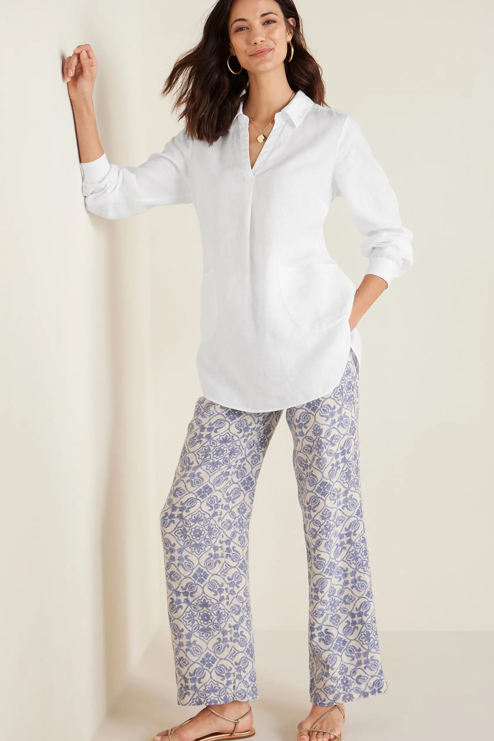 Soft Surroundings Aliso Point Linen Pants