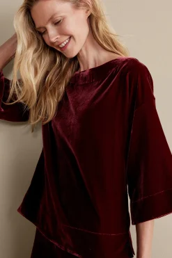 Soft Surroundings Aria Velvet Top