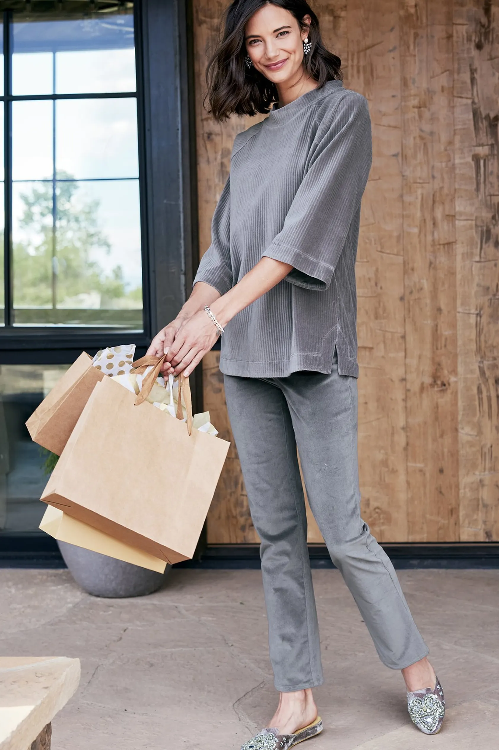 Soft Surroundings Blakely Velveteen Pants