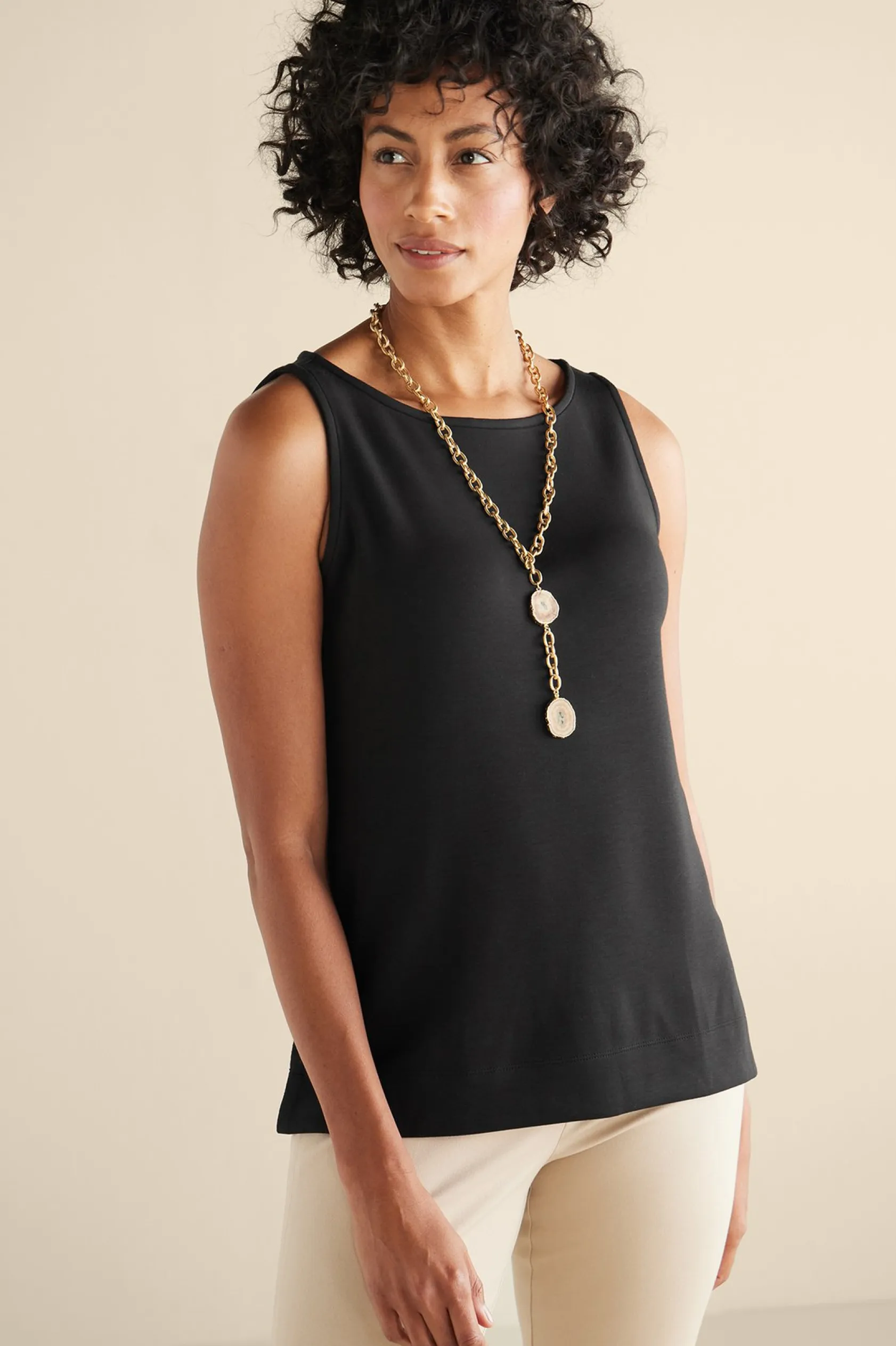 Soft Surroundings Ceri Knit Sleeveless Top