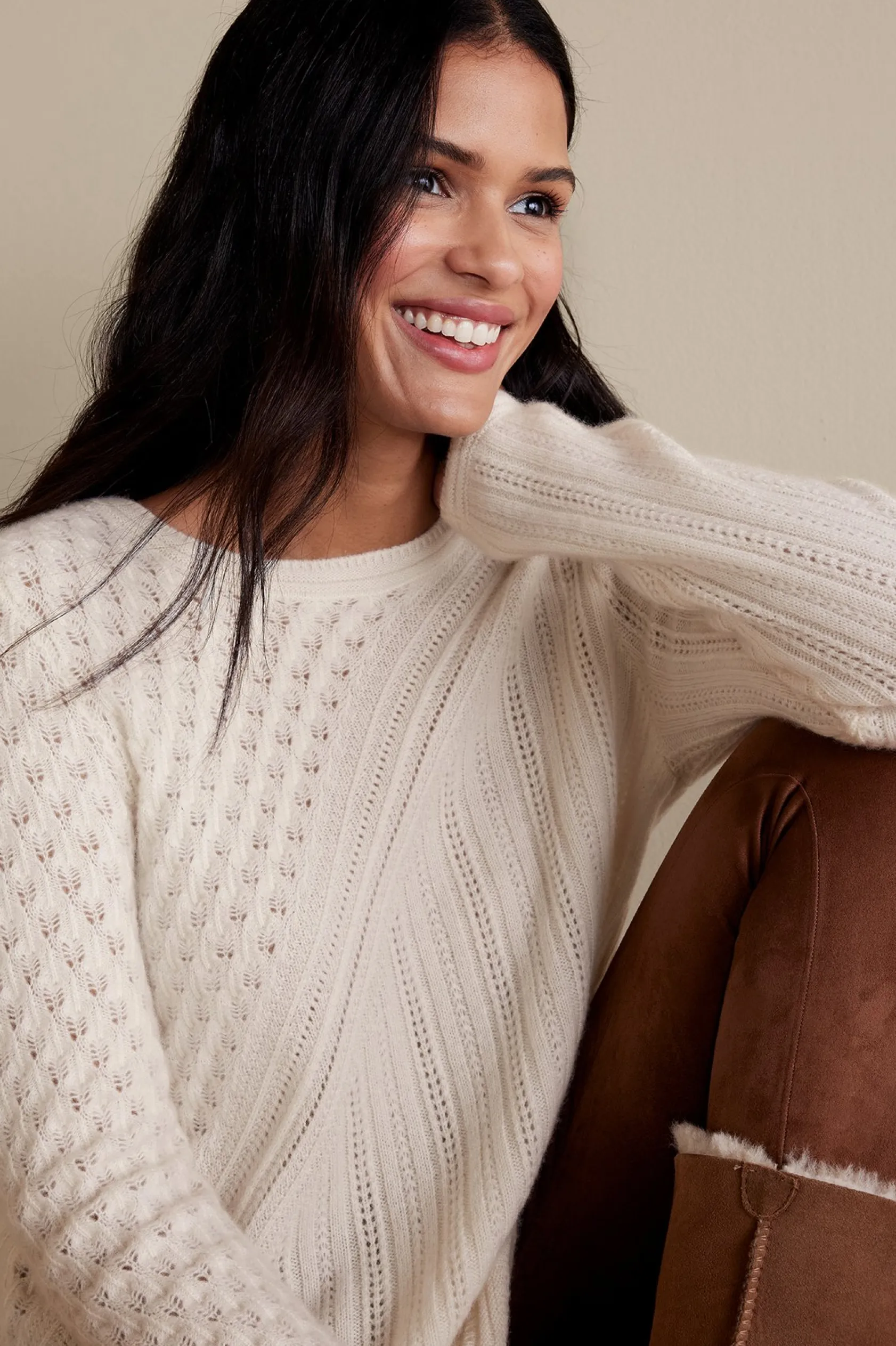 Soft Surroundings Charlette Cashmere Sweater