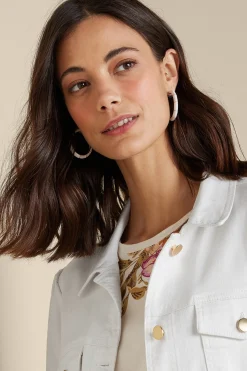 Soft Surroundings Cleo Hoop Earring