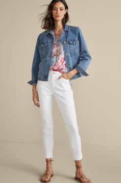 Soft Surroundings Diana Shapely Denim Jacket
