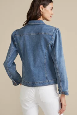 Soft Surroundings Diana Shapely Denim Jacket