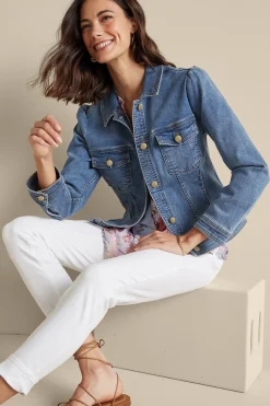 Soft Surroundings Diana Shapely Denim Jacket