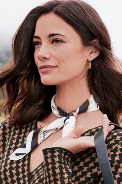 Soft Surroundings Drinks on Me Silk Scarf