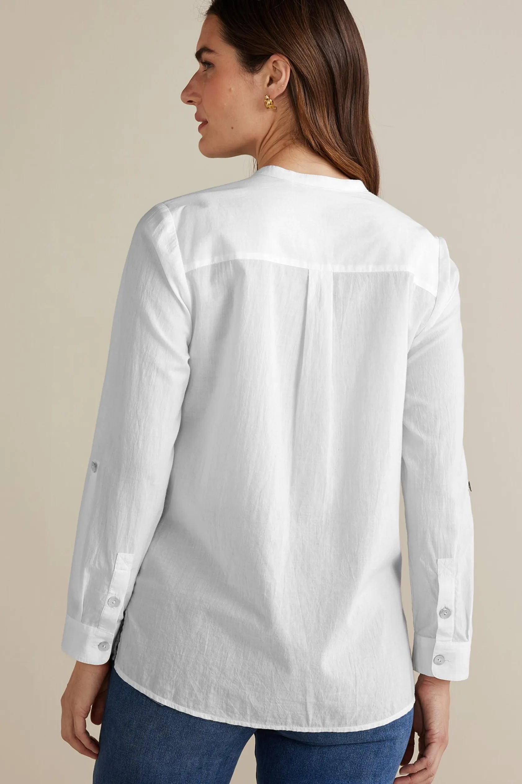 Soft Surroundings Eleanor Crochet Shirt