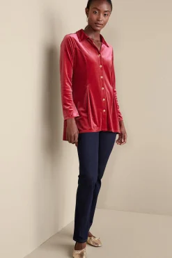 Soft Surroundings Enchanted Velvet Shirt