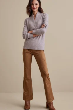 Soft Surroundings Faux Suede Bootcut Pants