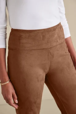 Soft Surroundings Faux Suede Pull-On Leggings