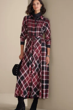 Soft Surroundings Gayle Tartan Dress