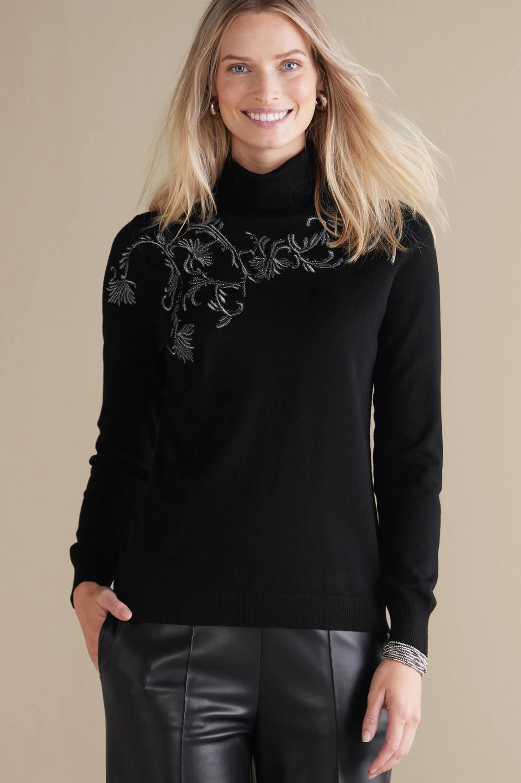 Soft Surroundings Genevieve Turtleneck Sweater