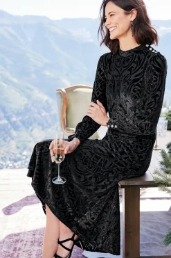 Soft Surroundings Hadley Velvet Dress