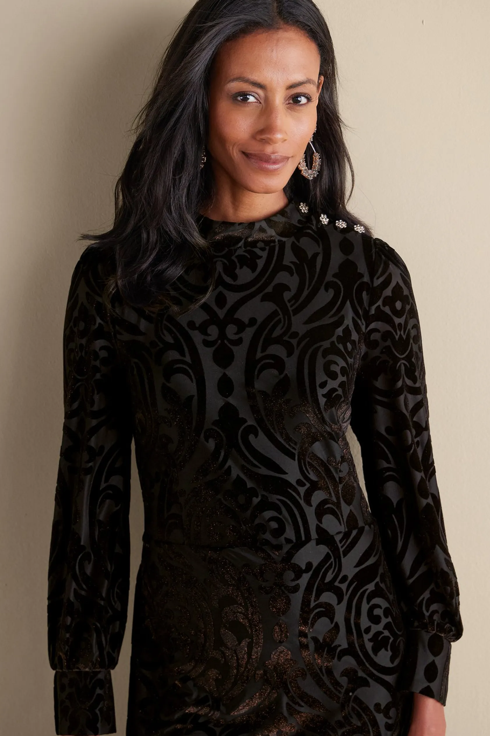 Soft Surroundings Hadley Velvet Dress