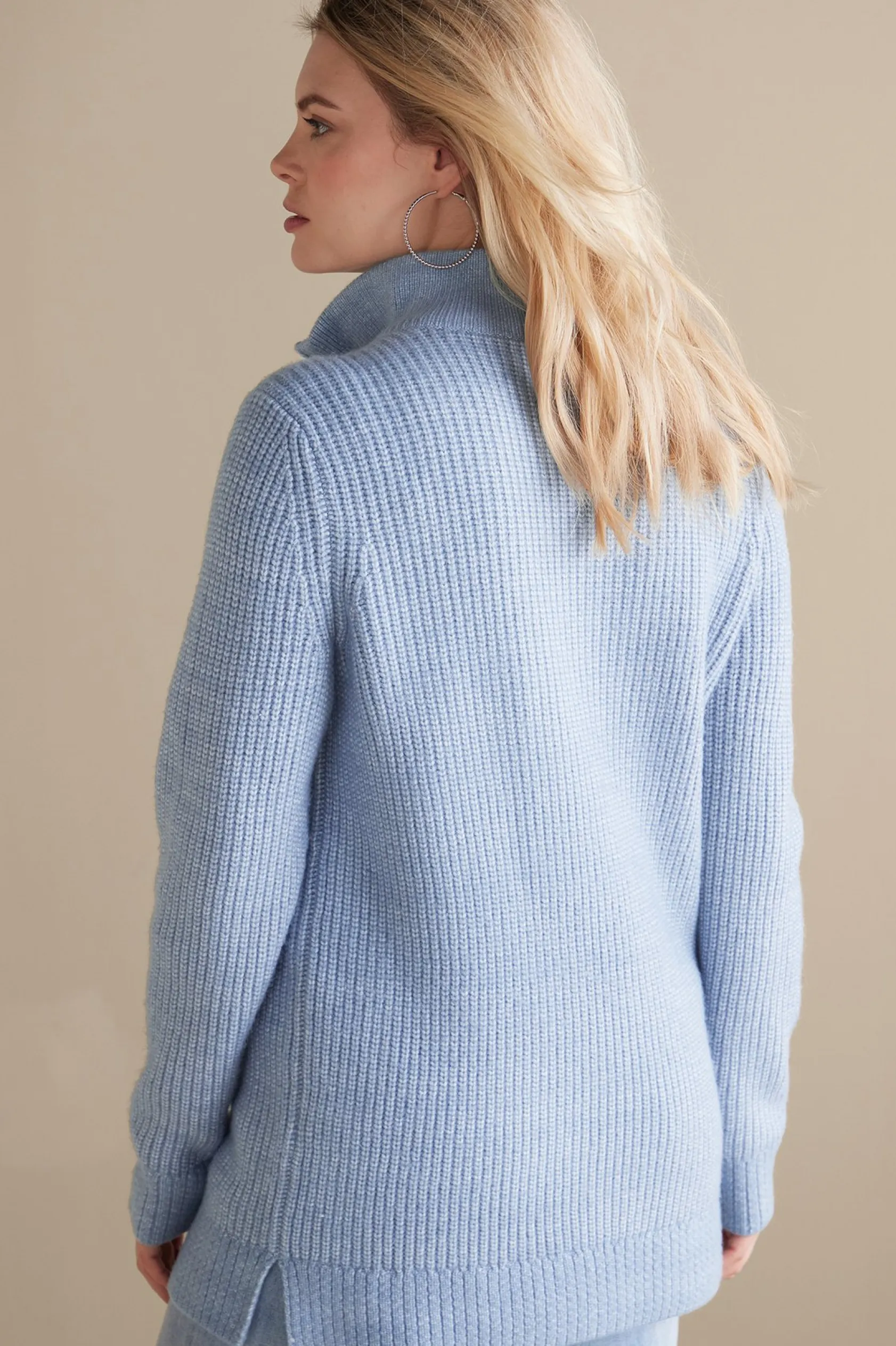 Soft Surroundings Hallie Half Zip Sweater