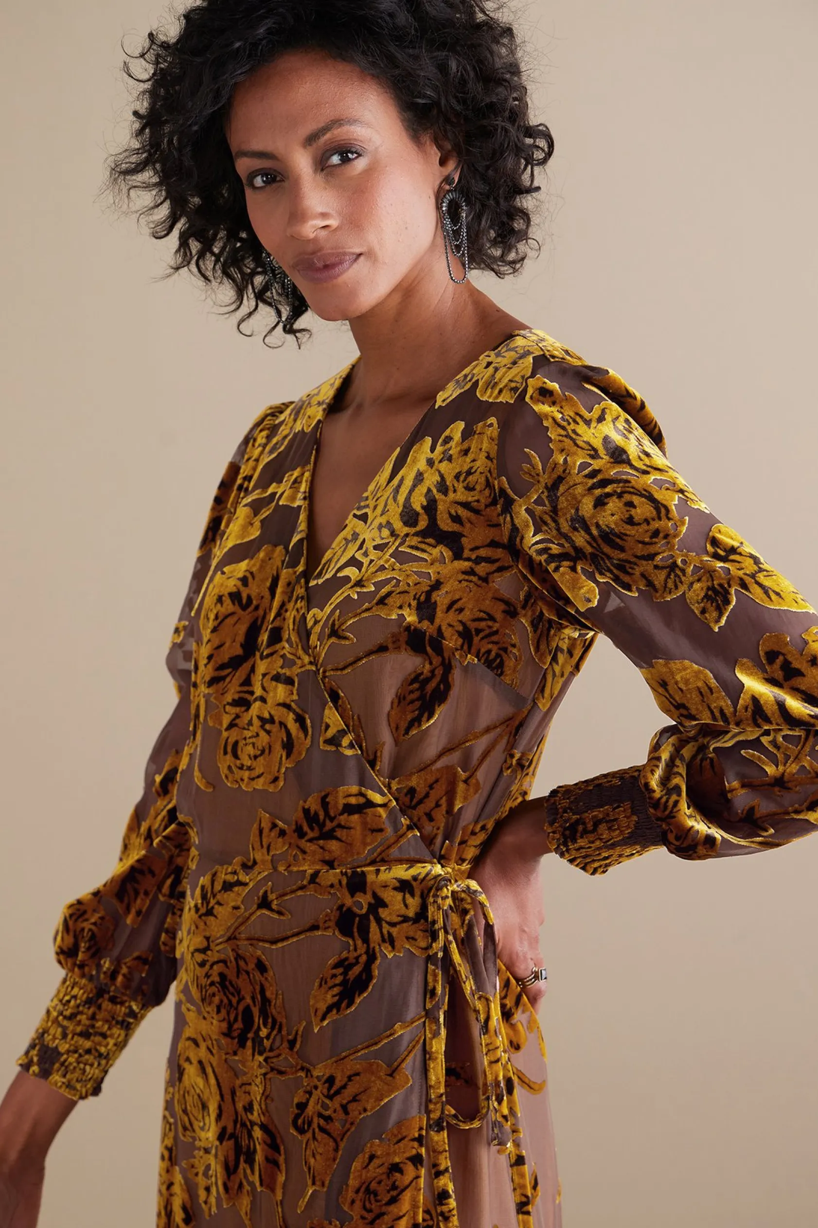 Soft Surroundings Jamila Velvet Dress