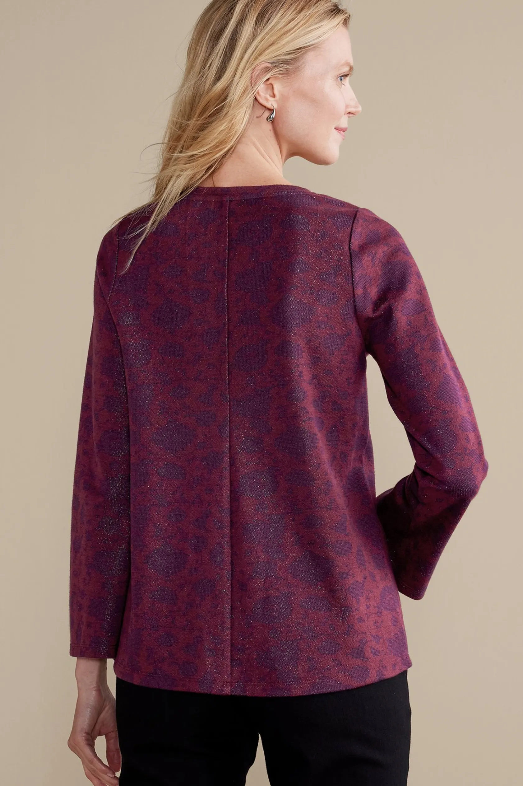 Soft Surroundings Jeri Jacquard Top