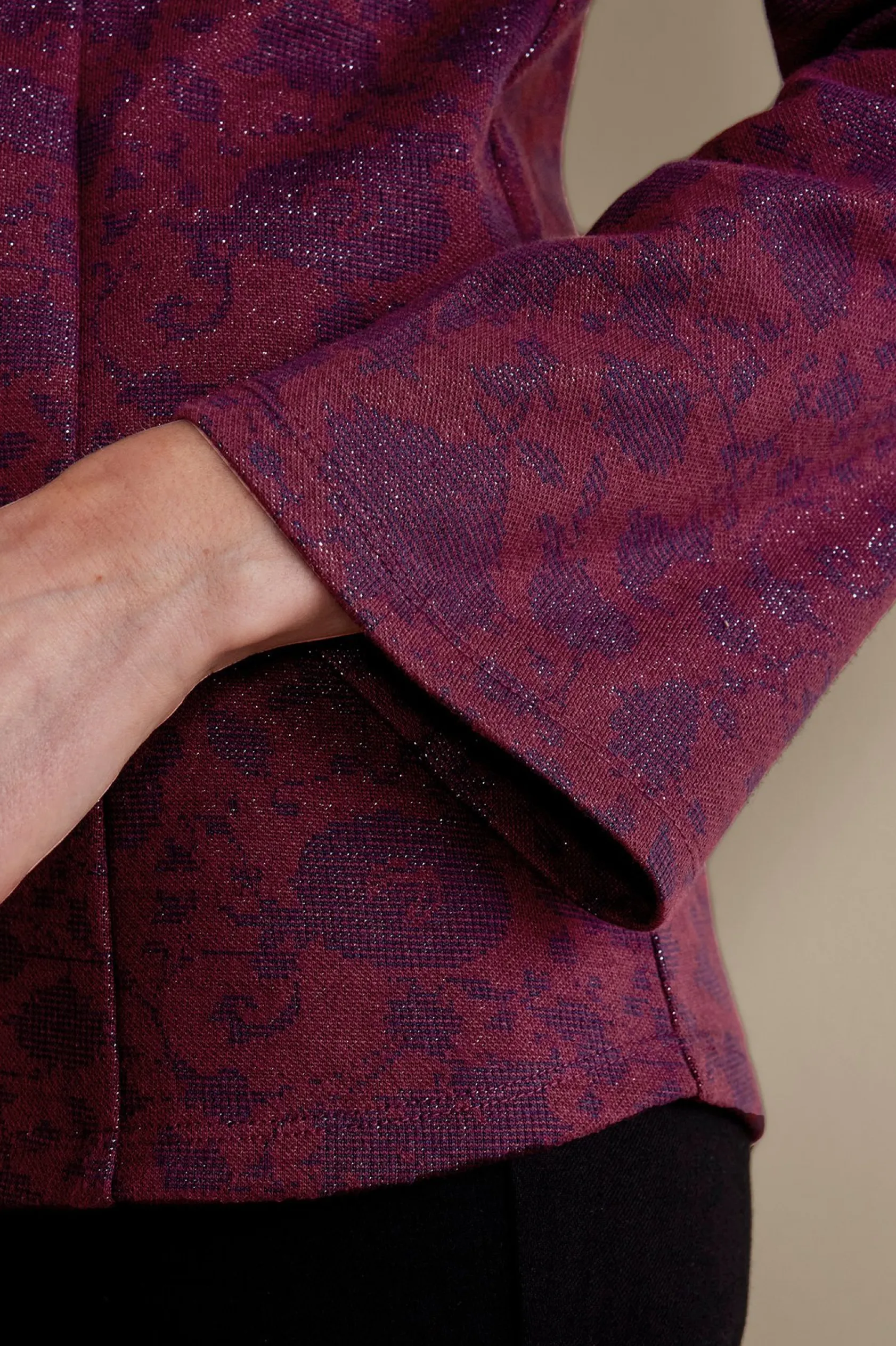 Soft Surroundings Jeri Jacquard Top