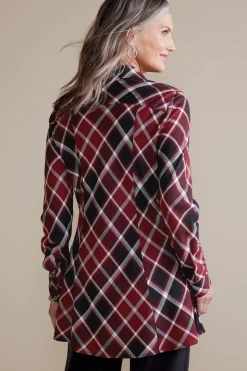 Soft Surroundings Joelle Plaid Tunic