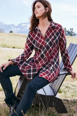 Soft Surroundings Joelle Plaid Tunic