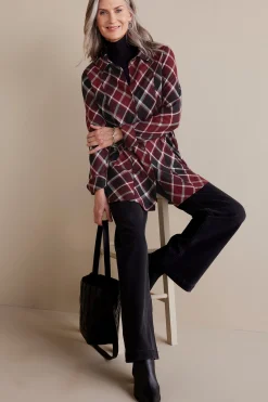 Soft Surroundings Joelle Plaid Tunic