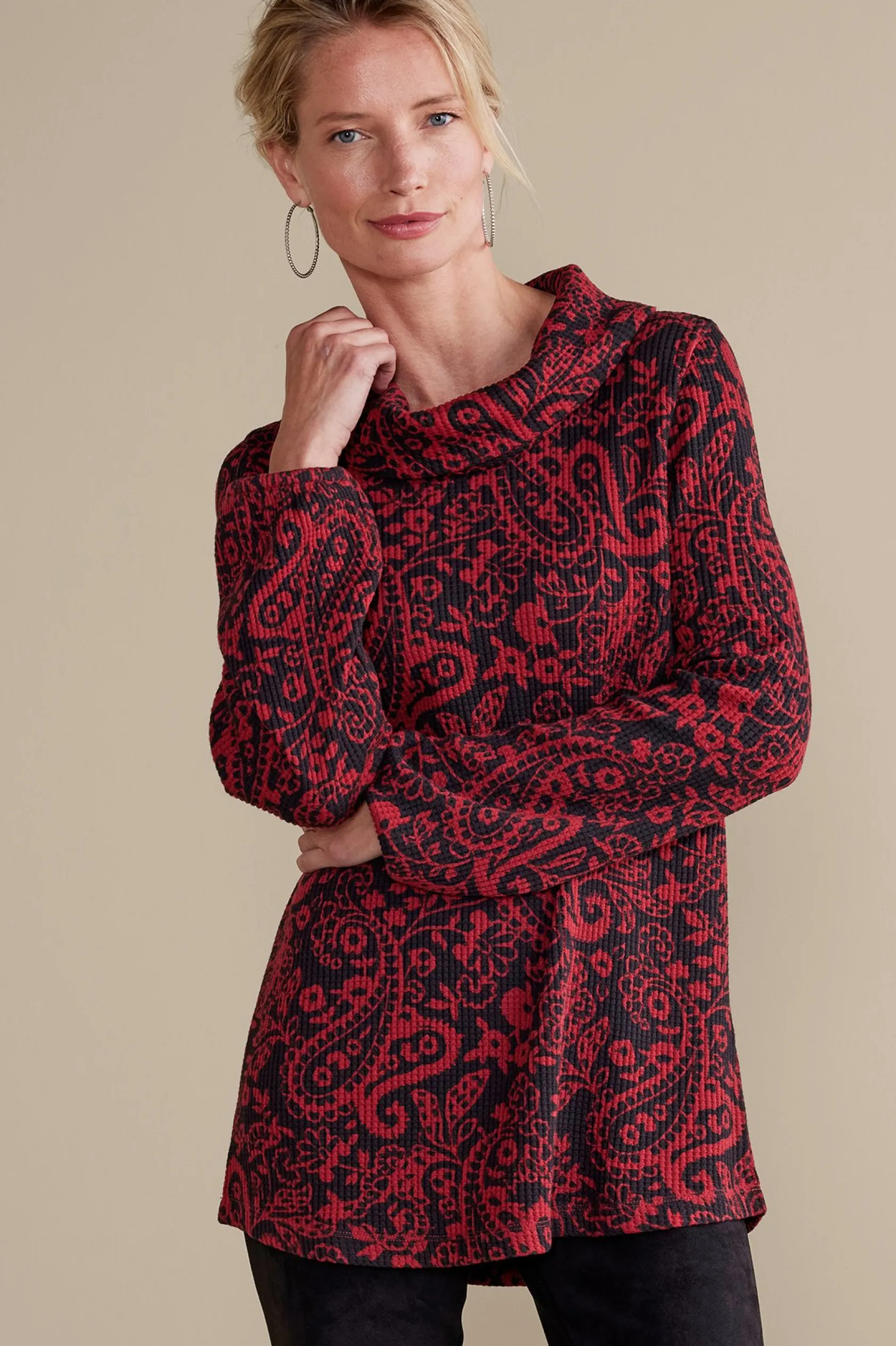 Soft Surroundings Kendra Waffle Top