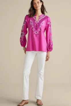 Soft Surroundings Laney Voile Blouse