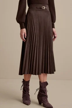 Soft Surroundings Lavina Faux Suede Skirt