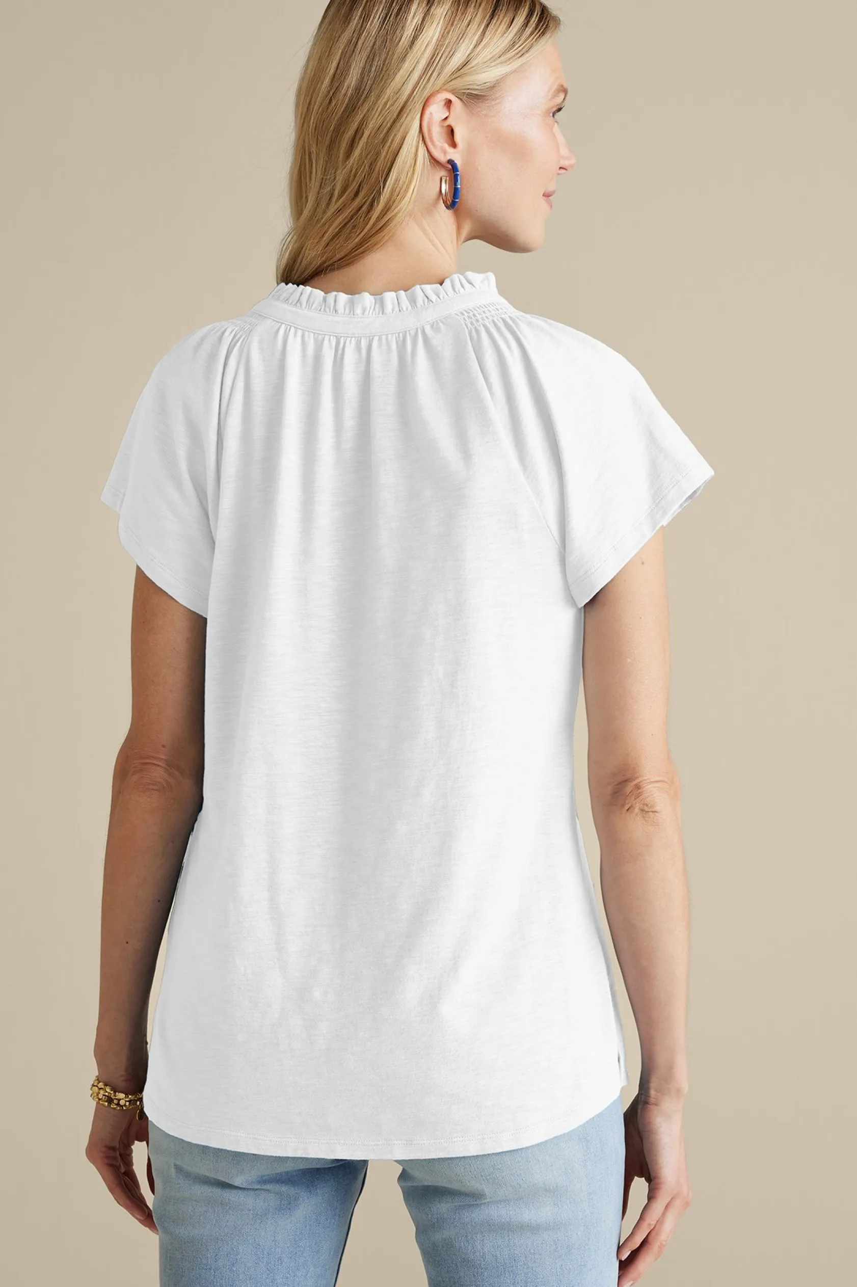 Soft Surroundings Loretta SUPIMA® Slub Tee