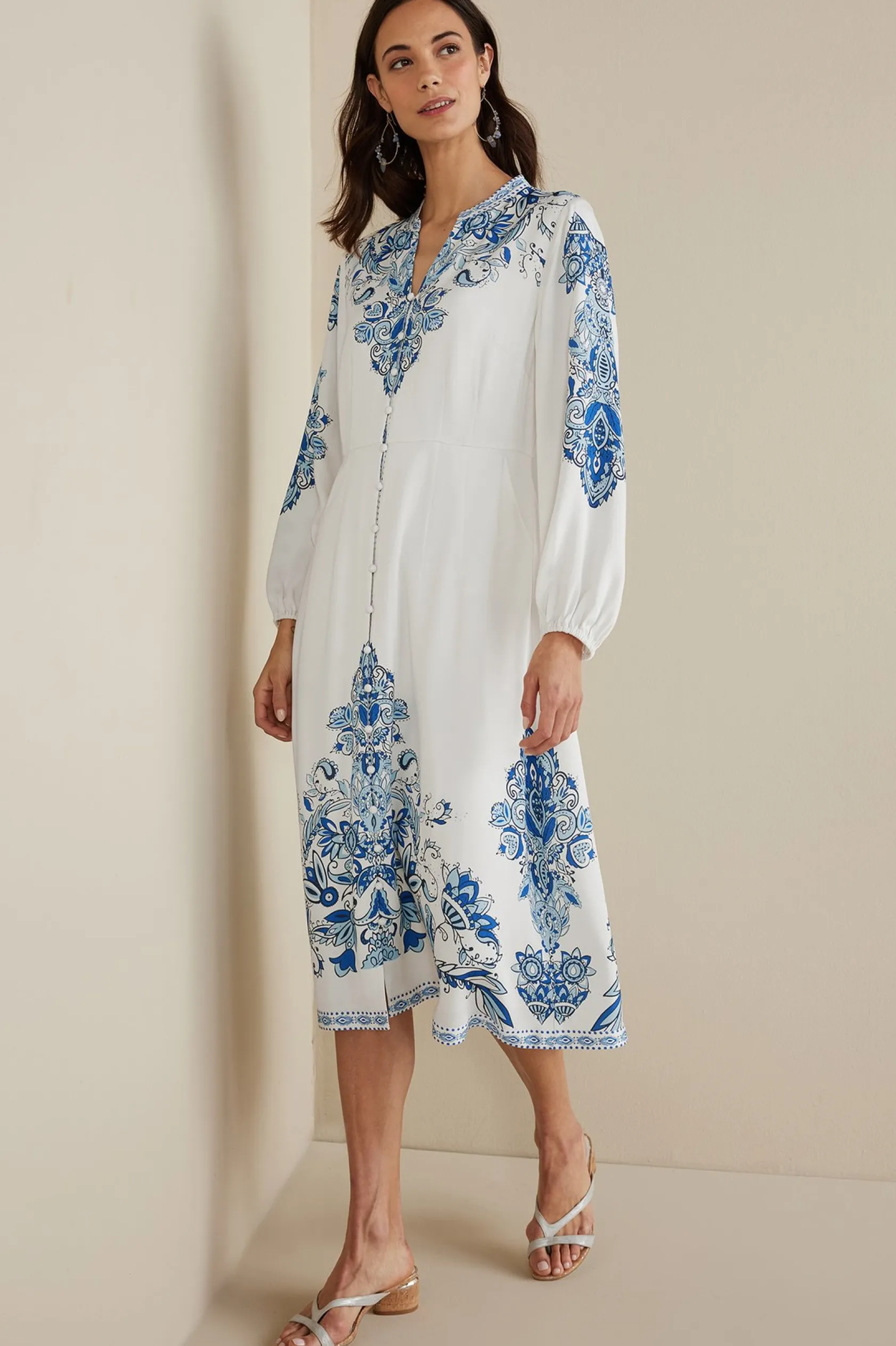 Soft Surroundings Louise Midi Dress