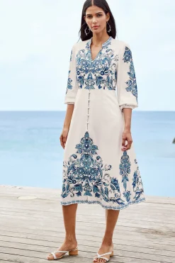 Soft Surroundings Louise Midi Dress