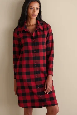 Soft Surroundings Mad About Plaid Sleep Dress
