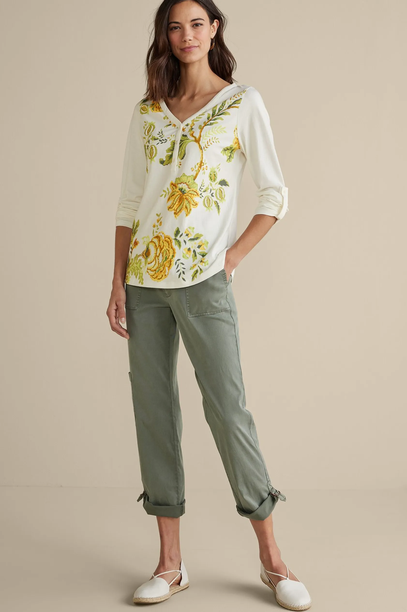 Soft Surroundings Maja Printed Pullover