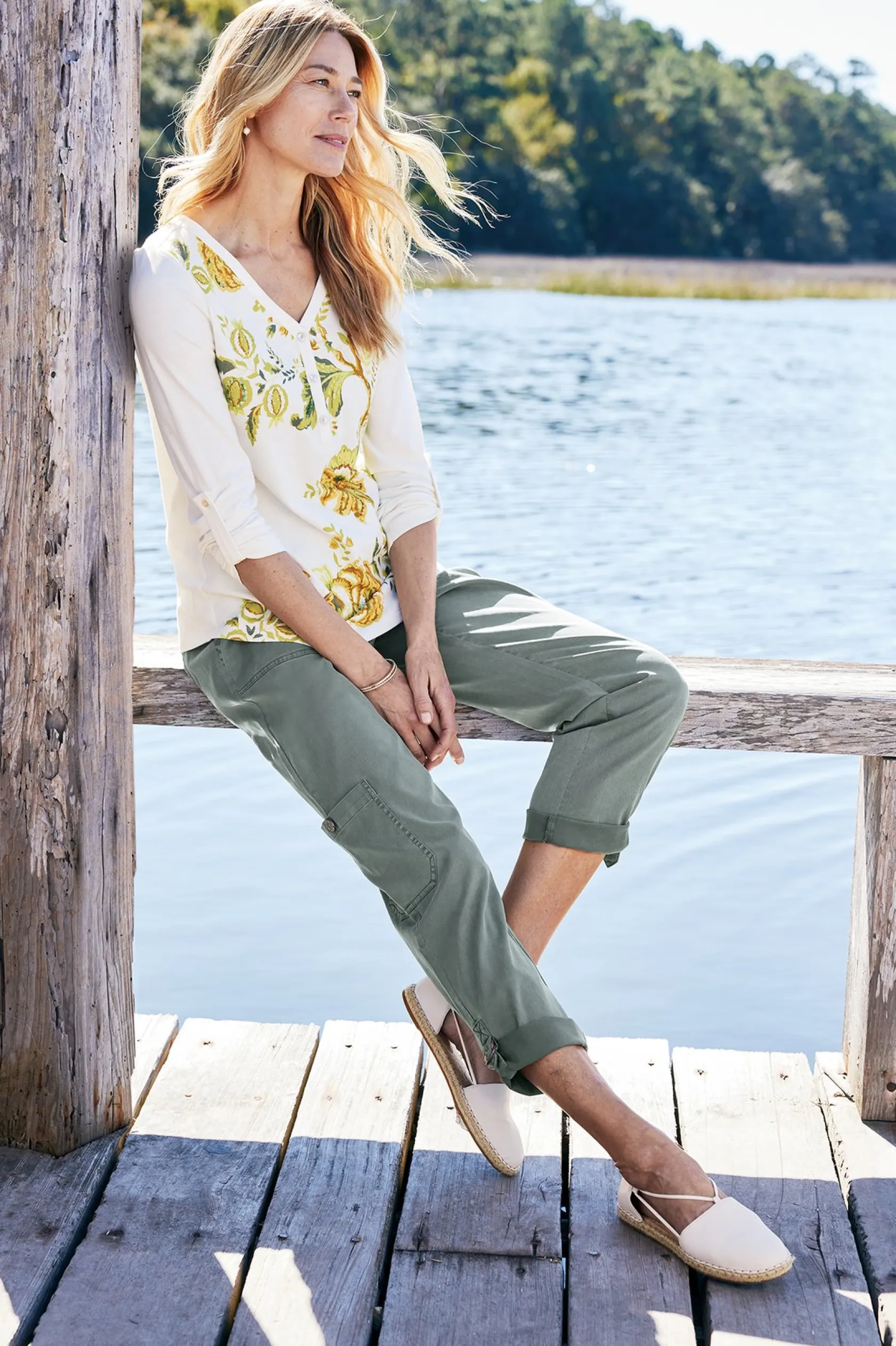 Soft Surroundings Maja Printed Pullover