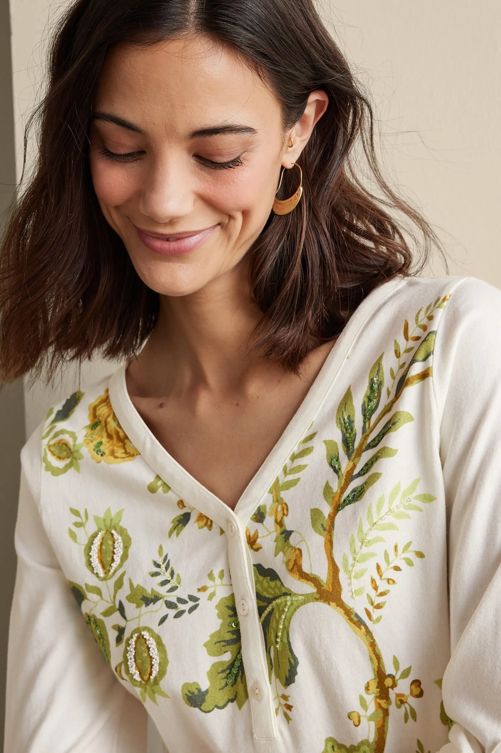 Soft Surroundings Maja Printed Pullover