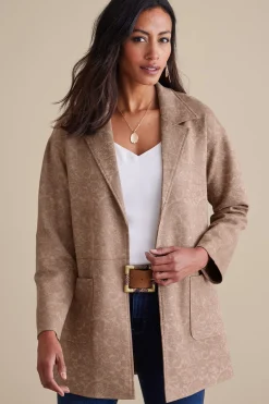 Soft Surroundings Malika Faux Suede Jacket