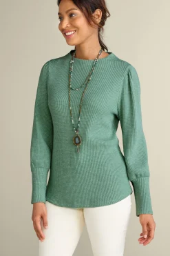 Soft Surroundings Melina Waffle Pullover