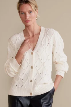 Soft Surroundings Meryl Cable Cardigan