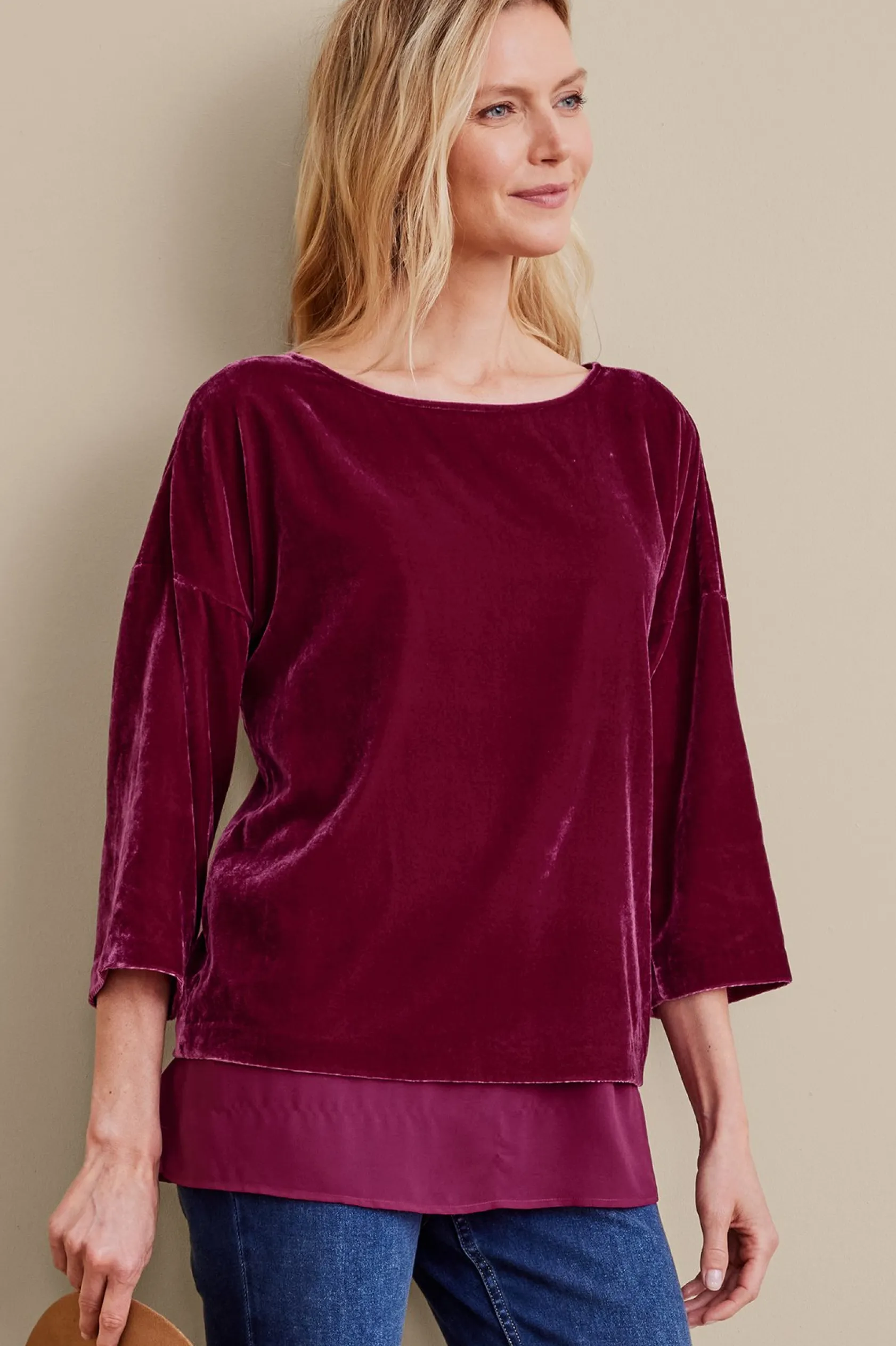 Soft Surroundings Millie Velvet Tunic