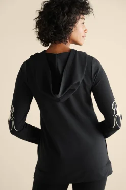 Soft Surroundings Miraflores Embroidered French Terry Hoodie