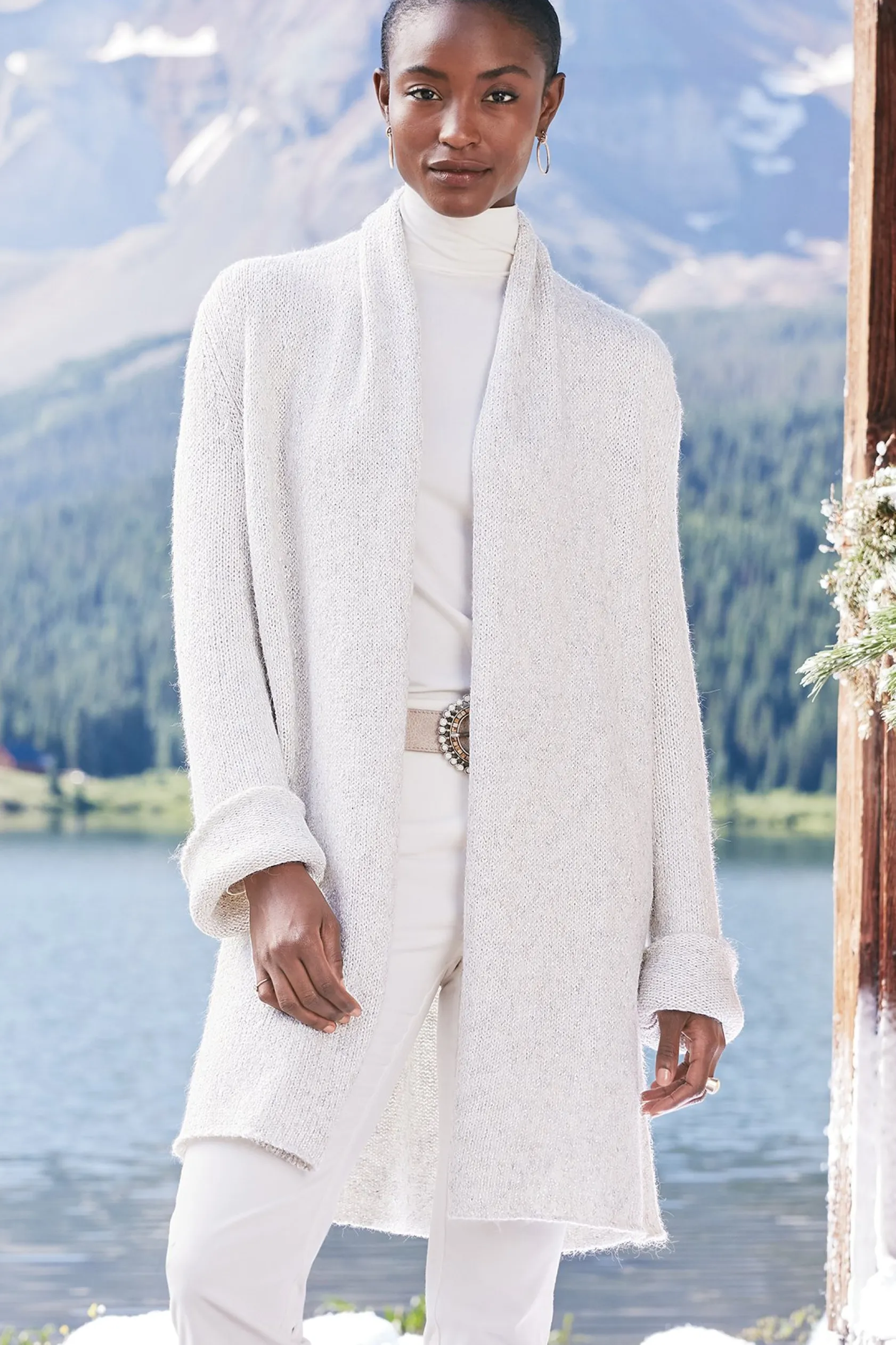 Soft Surroundings Neva Sequin Cardigan