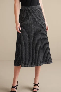 Soft Surroundings Nisha Knit Pleated Skirt