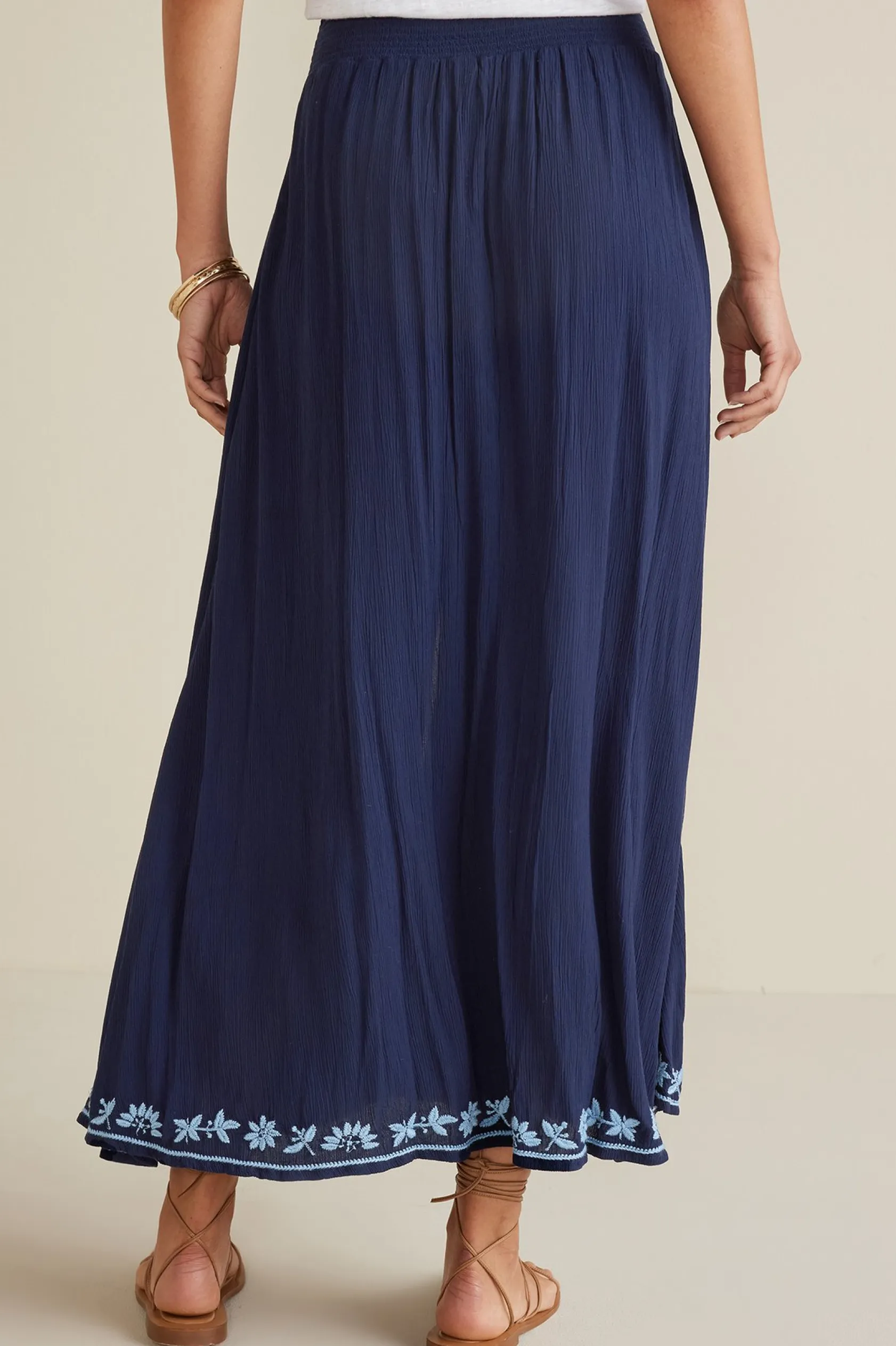 Soft Surroundings Petites Adele Gauze Maxi Skirt