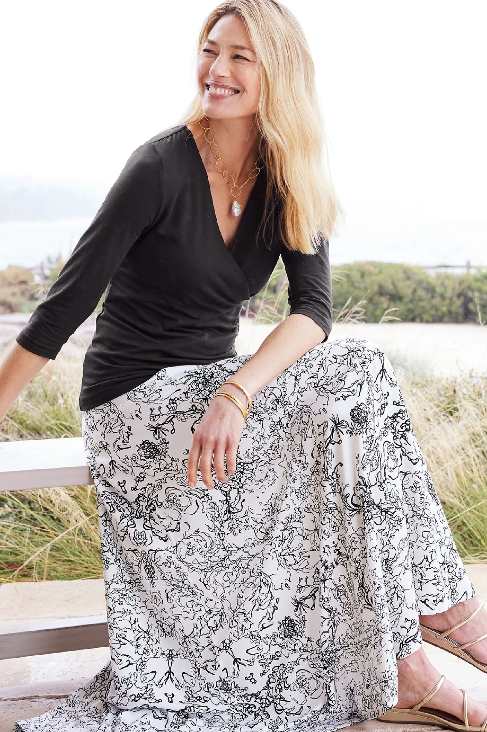 Soft Surroundings Petites Amaranth Skirt