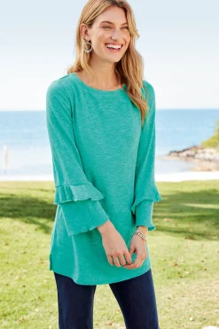 Soft Surroundings Petites Erin Linen Blend Tunic