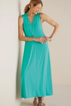Soft Surroundings Petites Lenora Knit Maxi Dress