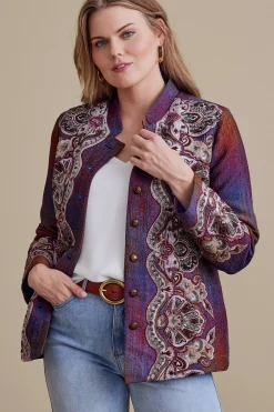Soft Surroundings Petites Maija Embellished Jacket