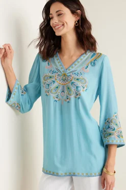 Soft Surroundings Petites River Island Tunic